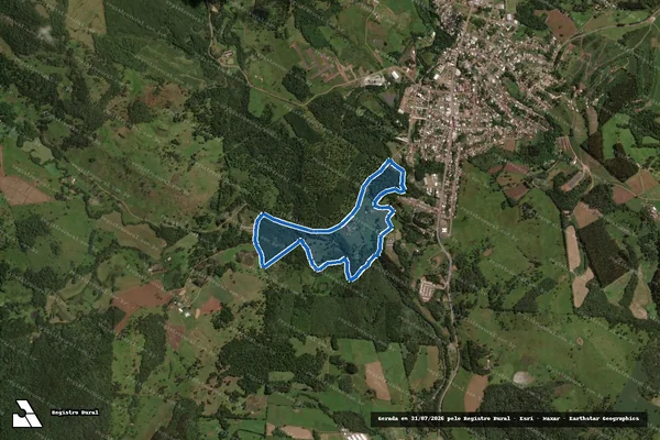 Imagem de satélite de Fazenda São Pedro 2 A - GLEBA ?B? em Água Doce - SC