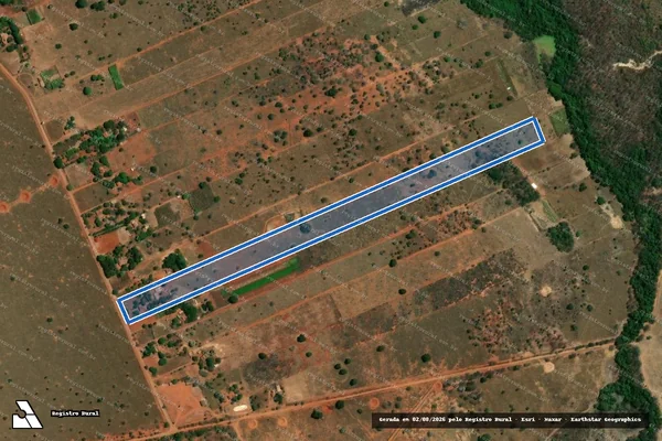Imagem de satélite de FAZENDA SAQUINHO E BARRA DAS PEDRAS OU SÃO MIGUEL ? GLEBA 06 - 001 em Uruana de Minas - MG