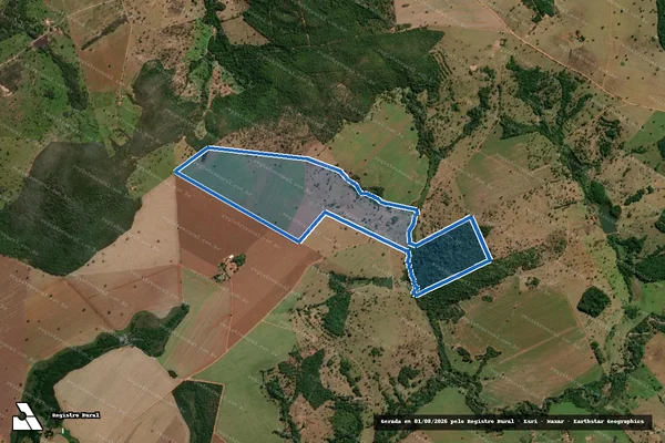 Imagem de satélite de FAZENDA SOMBRA DA MATA - Parte 1 em Mairipotaba - GO