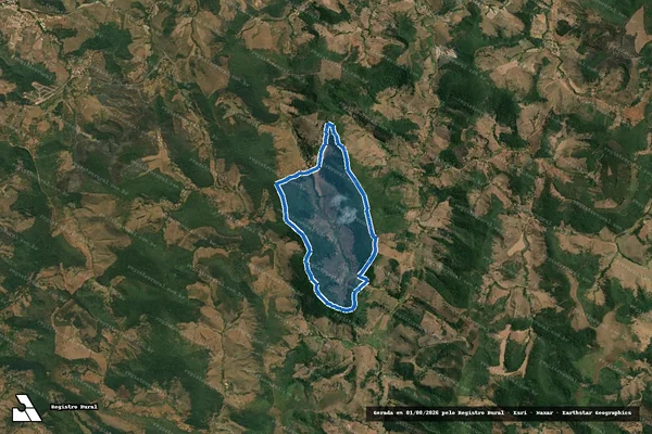 Imagem de satélite de FAZENDA BICUIBA - BICUIBA em Virginópolis - MG