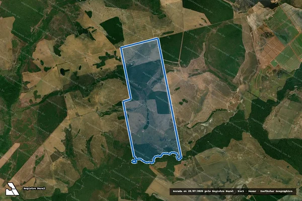 Imagem de satélite de Fazenda Goias - Matrícula 1781 em Cristalândia - TO