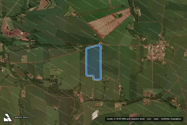 Imagem de satélite de Lotes Rurais Sob os Nºs 19A/19B/19C/18B1/19D/20ª/20B - PARCELA 01 em Toledo - PR