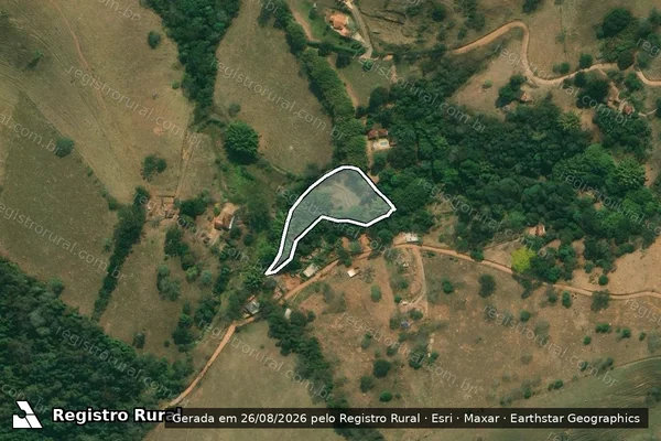Imagem de satélite de Sítio Jardim  - Parte 3 em São Lourenço - MG