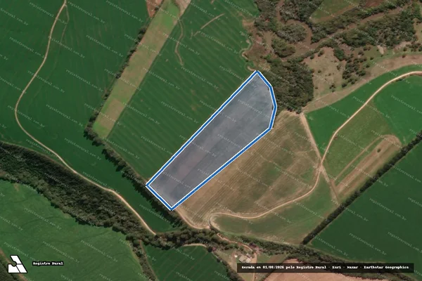 Imagem de satélite de FAZENDA PAREDÃO - GLEBA C em Ipiranga - PR