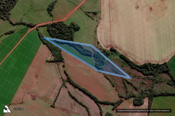Imagem de satélite de Fazenda da Lagoa - Parte 1 em São Nicolau - RS
