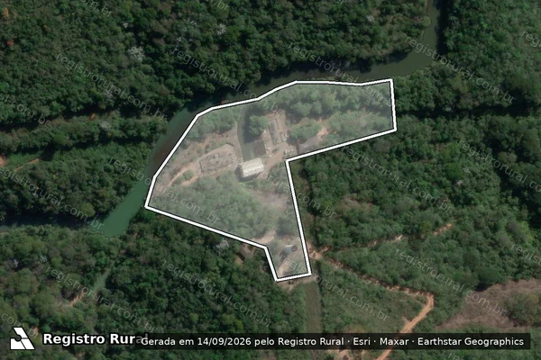 Imagem de satélite de PCH PETI CASA DE FORÇA - PARTE 01 em São Gonçalo do Rio Abaixo - MG