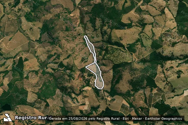 Imagem de satélite de Fazenda Guacho - Parte 2 em Itapecerica - MG
