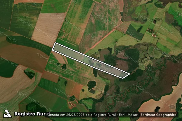 Imagem de satélite de Fazenda Três Irmãs - Parte 1 em Aral Moreira - MS