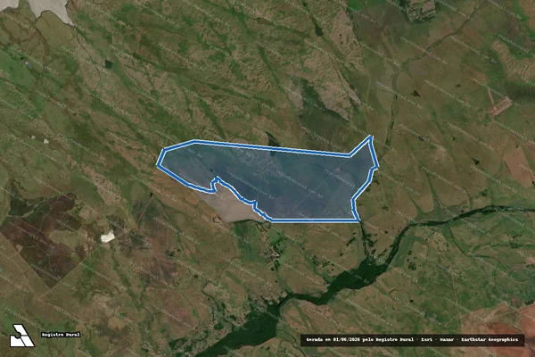 Imagem de satélite de Cabanha Camoati - Gleba C em Uruguaiana - RS