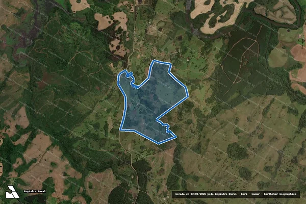 Imagem de satélite de Faz. São João do Bom Jardim - Faz. São João do Bom Jardim em Capão Alto - SC