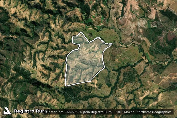 Imagem de satélite de FAZENDA PASTO DA DAMA - Parte 1 em Abaeté - MG
