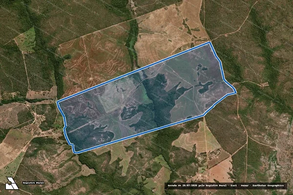 Imagem de satélite de FAZENDA BARREIRA BRANCA - PARTE 01 ? PARCELA 02 - 001 em Balsas - MA