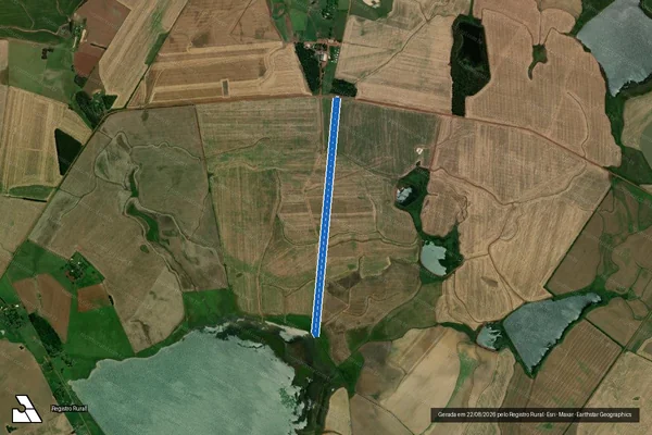 Imagem de satélite de Granja Santo Inácio - Parte 1 em São Borja - RS