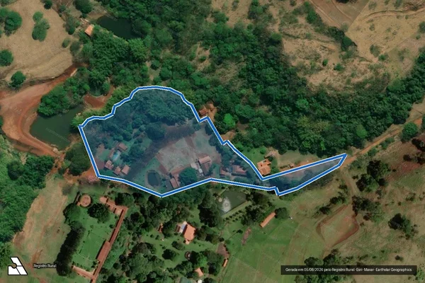Imagem de satélite de Fazenda Santa Cruz – Gleba S em Cravinhos - SP