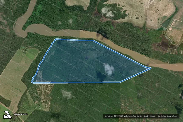 Imagem de satélite de FAZENDA SÃO RAIMUNDO - Parte 1 em Mucajaí - RR