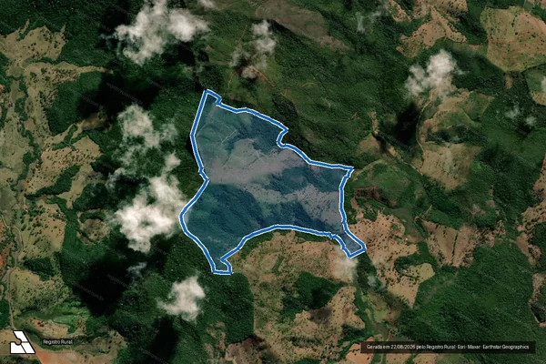 Imagem de satélite de FAZENDA CHÁCARA DO TEJUCAL / TEJUCAL / CÉU ABERTO/ MEIRELIS - Parte 1 em Serro - MG