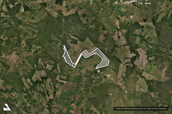 Imagem de satélite de FAZENDA CHAPADA GRANDE - PARTE B em Lagoa do Mato - MA