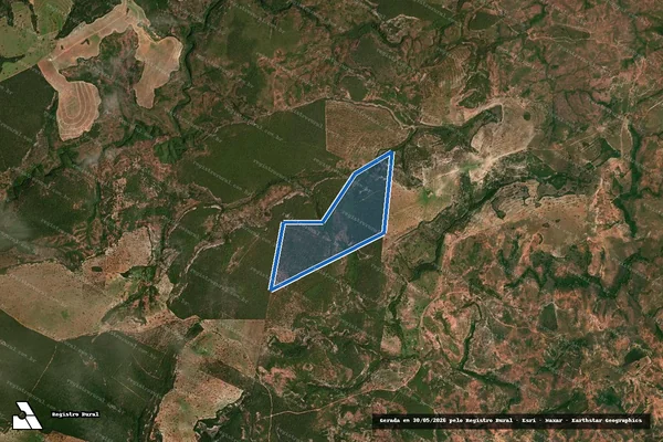 Imagem de satélite de FAZENDA CAMPO VERDE - Matr: 5.079_R.19 em Alto Garças - MT