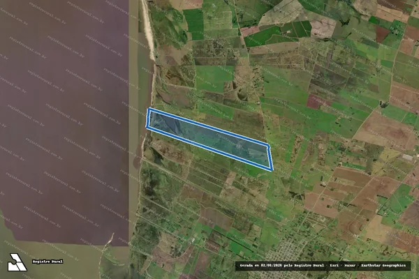 Imagem de satélite de Estância do Palmar - Parcela 1 em Santa Vitória do Palmar - RS