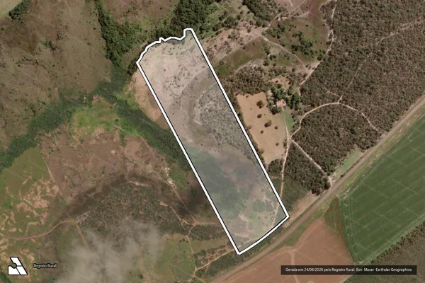 Imagem de satélite de FAZENDA SANTO ANTONIO DO XAVIER OU SANTO ANTONIO DO BONITO - GLEBA 03 em Formosa - GO