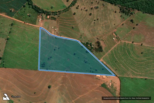 Imagem de satélite de Fazenda Bugral - PARCELA 02 em Indiana - SP