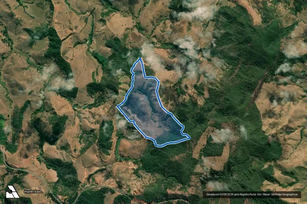 Imagem de satélite de Fazenda São Judas Tadeu - GLEBA A em Rio Casca - MG