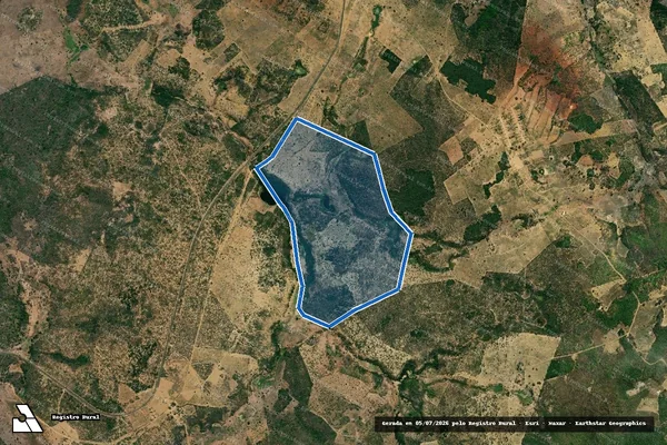 Imagem de satélite de FAZENDA POÇÃO III - Parte 1 em Planaltino - BA