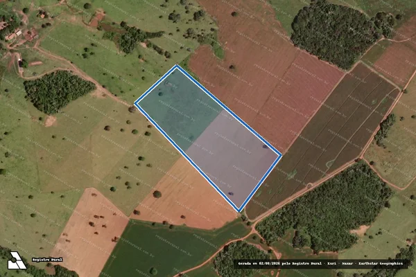 Imagem de satélite de FAZENDA MORRO ALTO - Denominada FAZENDA NASCENTE - Parcela 1 em Piracanjuba - GO