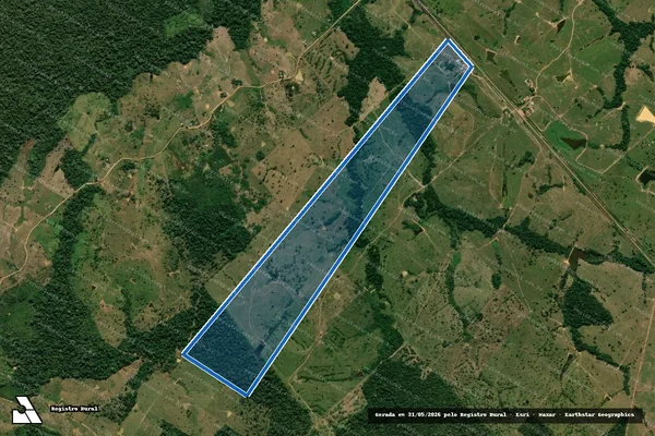 Imagem de satélite de Fazenda Santa Maria Lote 04 - Parte A ? Área a Desmembrar  - Área a Desmembrar em Bujari - AC