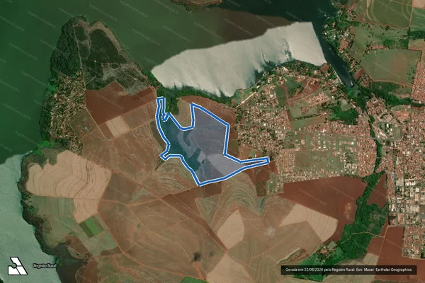 Imagem de satélite de Fazenda Santa Eudoxia - Gleba A em Itapuí - SP