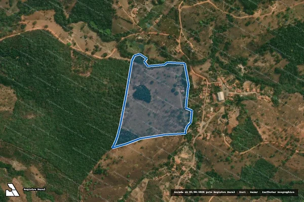 Imagem de satélite de SITIO SAO JOSE DA CACHOEIRA - Parte 1 em Felício dos Santos - MG