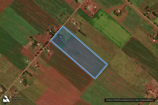 Imagem de satélite de Projeto de Assentamento Eldorado Parte - Lote 47 em Sidrolândia - MS