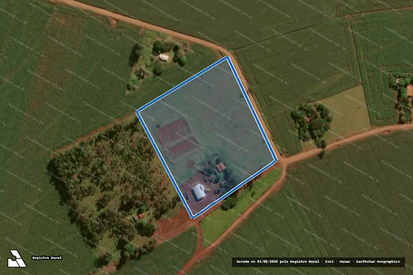 Imagem de satélite de Projeto de Assentamento Itamarati I ? FETAGRI - LOTE 022 em Ponta Porã - MS
