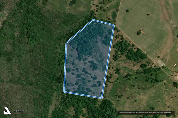 Imagem de satélite de FAZENDA SANTA BARBARA II - Parte 1 em Rosana - SP