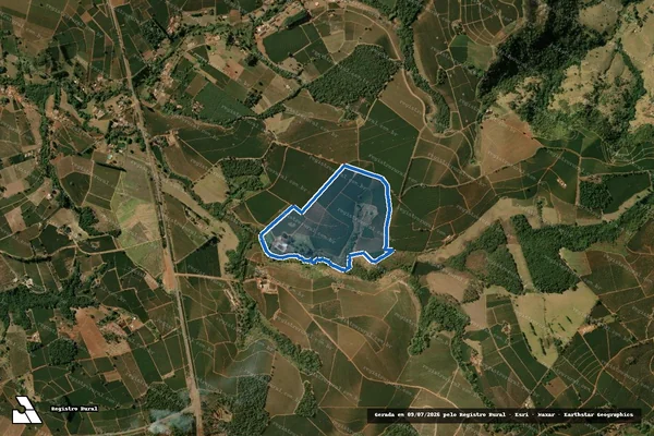 Imagem de satélite de Fazenda Santa Cruz - GLEBA 1 em Itamogi - MG