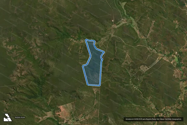 Imagem de satélite de FAZENDA CABANO - Parte 2 em Januária - MG