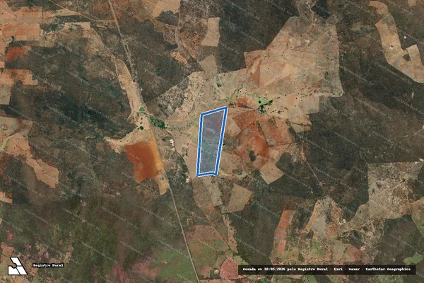Imagem de satélite de FAZENDA FEIJÃO PRETO - Parte 5 em Urandi - BA