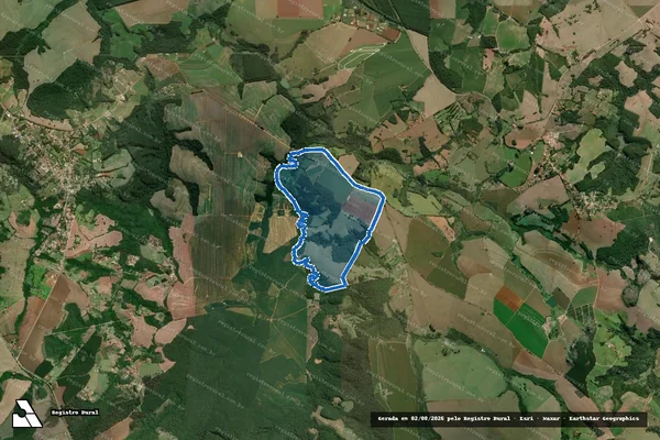 Imagem de satélite de Fazenda Palmital - Parte 2 em Itapeva - SP