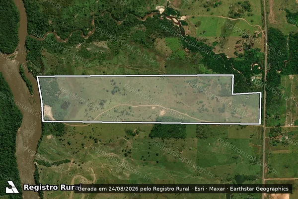 Imagem de satélite de Lote 03 (Remanescente), Gleba 02, PF Jaru Ouro Preto, Setor Leitão - Lote 03 (Remanescente), Gleba 02, PF Jaru Ouro Preto, Setor Leitão em Presidente Médici - RO