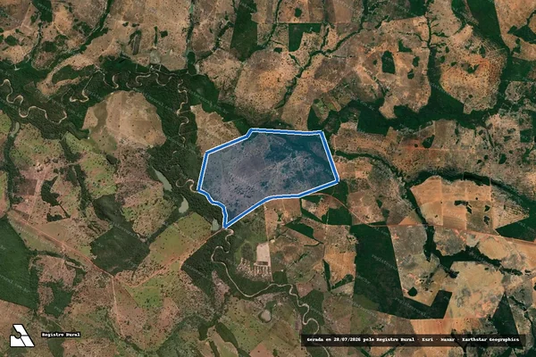 Imagem de satélite de FAZENDA LAGUINHO em Crixás - GO