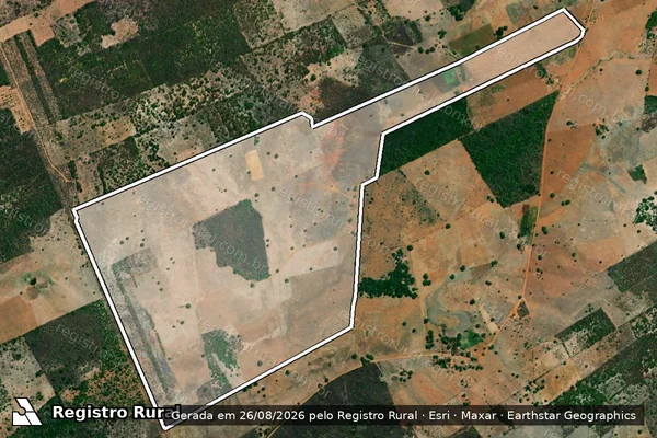 Imagem de satélite de SITIO AROEIRAS DA FAZENDA BOQUEIRÃO - Parte 1 em São José do Belmonte - PE