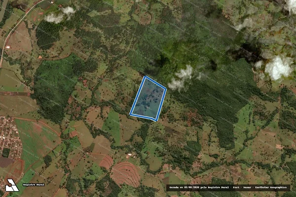 Imagem de satélite de Lote 19 - Projeto de Assentamento Poções - Lote 19 ? P. A. Poções em Rialma - GO