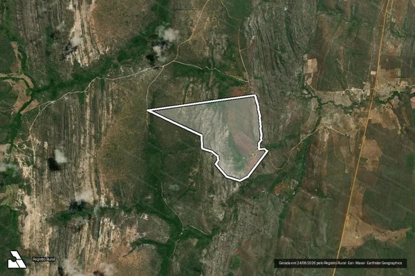 Imagem de satélite de FAZENDA JAMBREIRO  - PARCELA 01 em Licínio de Almeida - BA