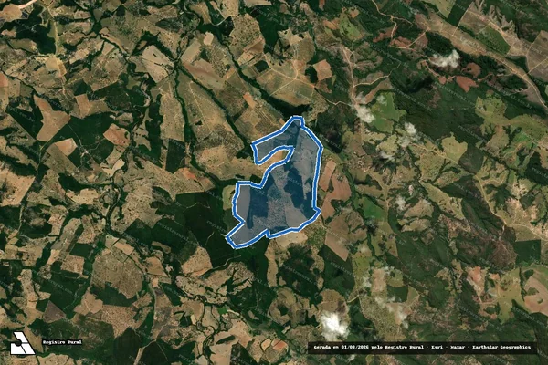 Imagem de satélite de FAZENDA TRÊS BARRAS - Parcela 1 em Santo Antônio do Monte - MG