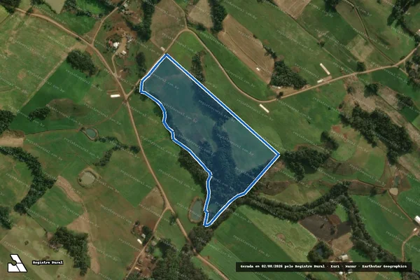 Imagem de satélite de Parte do Lote Rural n. 140 - Parte 1 em Guaraciaba - SC