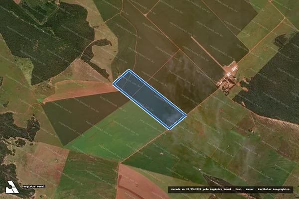 Imagem de satélite de Fazenda Nascente – Desmembramento em Rio Verde de Mato Grosso - MS