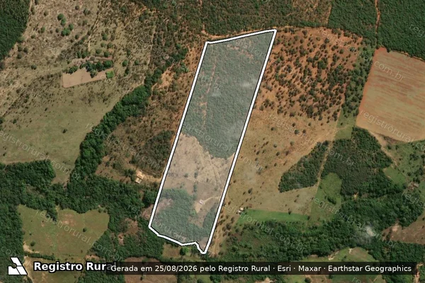 Imagem de satélite de FAZENDA BARREIRA - Parte 1 em Santo Antônio do Monte - MG