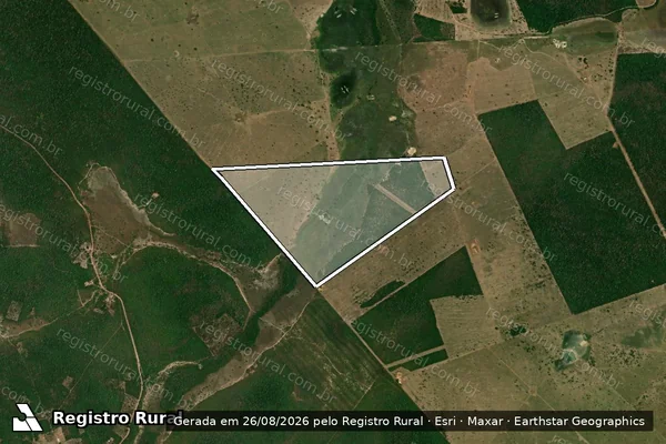 Imagem de satélite de FAZENDA BURITI - Mat. 1216 em Vila Bela da Santíssima Trindade - MT