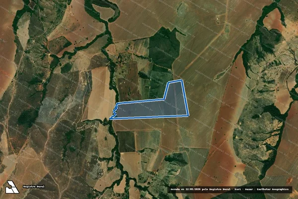 Imagem de satélite de Fazenda Santo Antônio, lugar "Caraíba" - Parcela 1 em Coromandel - MG