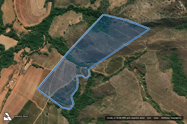 Imagem de satélite de Campo de Baixo da Fazenda do Tomba - Parte 1 em Ingaí - MG